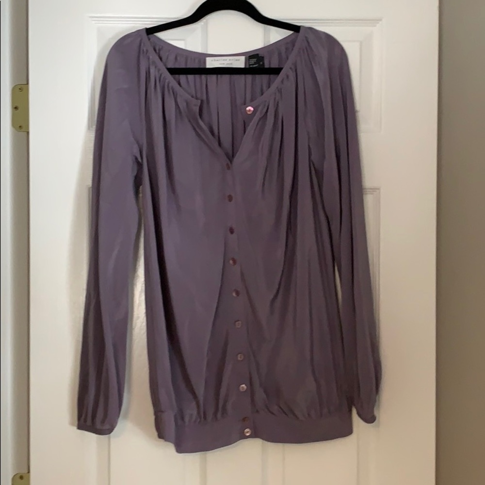 Charles Nolan 100% silk shirt